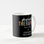Fysische therapie PT Afstuderen Fysiotherapie Gift Koffiemok (Voorkant rechts)
