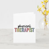 Fysische therapie PT Afstuderen Fysiotherapie Kaart (Gele Bloem)