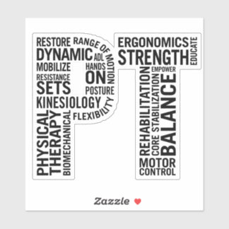 Fysische therapie PT Fysieke therapie Sticker