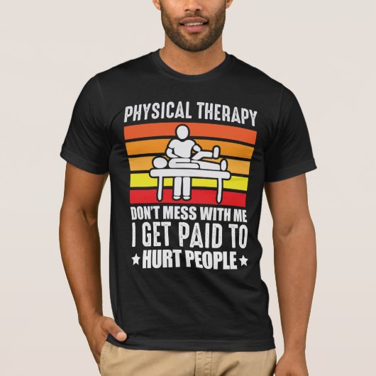 Fysische therapie PT fysio massage assistent T-shirt (Voorkant)