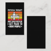 Fysische therapie PT fysio massage assistent Visitekaartje (Voorkant / Achterkant)