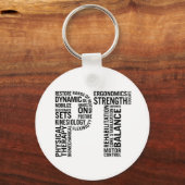 Fysische therapie PT Sleutelhanger (Voorkant)