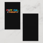 Fysische therapie PT Therapist Physiotherapie Visitekaartje (Voorkant / Achterkant)