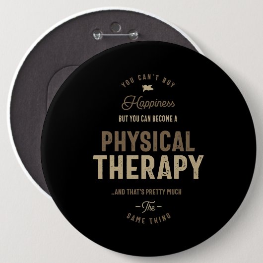 Fysische therapie ronde button 6,0 cm (Voorkant /achterkant)