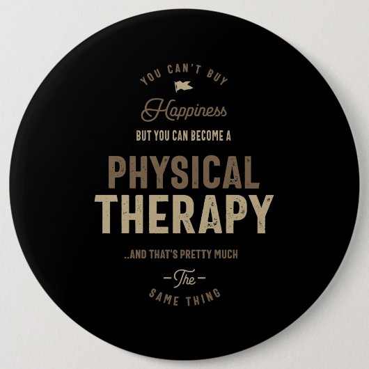 Fysische therapie ronde button 6,0 cm (Voorkant)