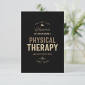 Fysische therapie RSVP kaartje (Staand voorkant)