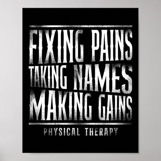 Fysische therapieassistent  poster (Voorkant)