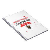 Fysische therapist aangedreven door koffie notitieboek (Rechterzijde)