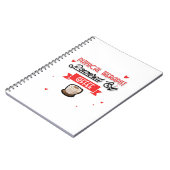 Fysische therapist aangedreven door koffie notitieboek (Linkerzijde)