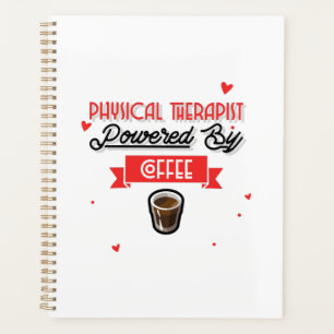 Fysische therapist aangedreven door koffie planner