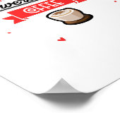 Fysische therapist aangedreven door koffie poster (Hoek)