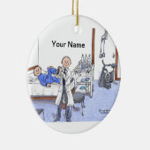 Fysische therapist - Mannelijke Keramisch Ornament (Rechts)