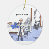 Fysische therapist - Mannelijke Keramisch Ornament (Links)