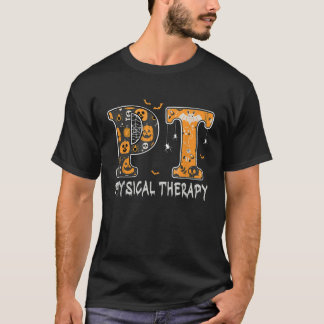 Fysische therapist pt halloween fysieke therapie t-shirt