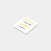Fysische therapistische koningin van pijn 2 post-it® notes (Schuin)