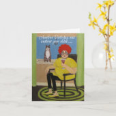 Fysische verjaardagskaart kaart (Gele Bloem)