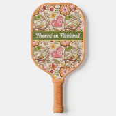 Fysische vogels, bloemen, hartenzwembad Pro Pickleball Paddle (Voorkant)