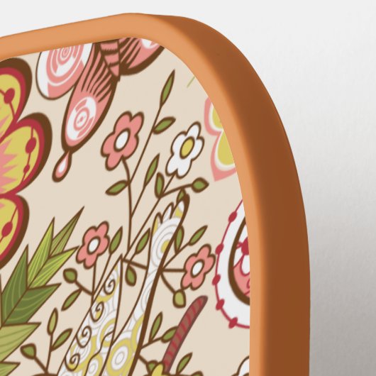 Fysische vogels, bloemen, hartenzwembad Pro Pickleball Paddle (Links Detail)