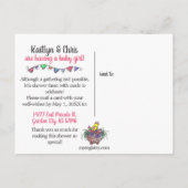 Fysische vogels op Parade Virtual Baby Shower Briefkaart (Achterkant)