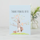 Fysische Waterverven Bedankkaart (Staand voorkant)