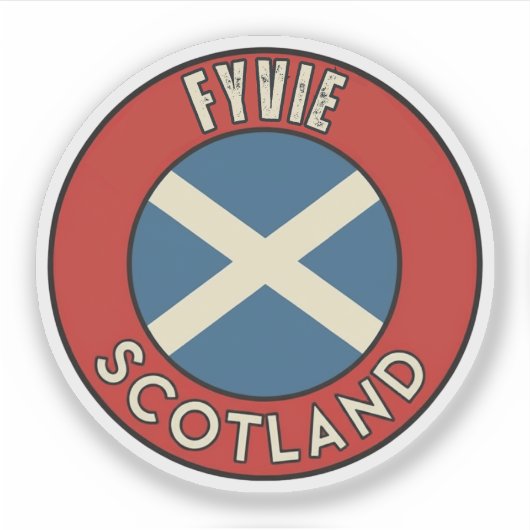 Fyvie, Schotland Sticker (Voorkant)