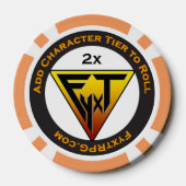 Fyxt RPG + 2 Speler Beloning Token Poker Chips (Achterkant)