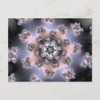 Fzoom - Roze fractal Briefkaart