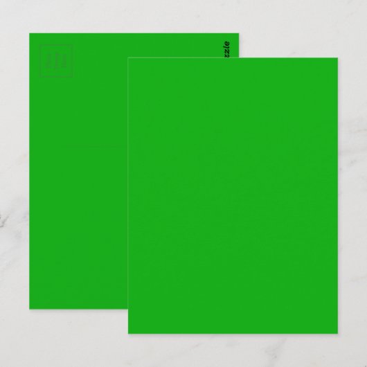 G05 Groene kleur Briefkaart (Voorkant / Achterkant)
