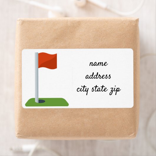 "G0LF ENTHOUSIAST" RETOURADRESLABELS ETIKET (Insitu)