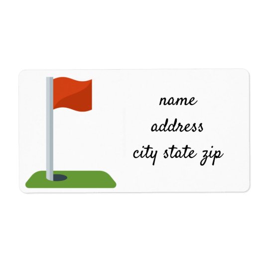 "G0LF ENTHOUSIAST" RETOURADRESLABELS ETIKET (Voorkant)