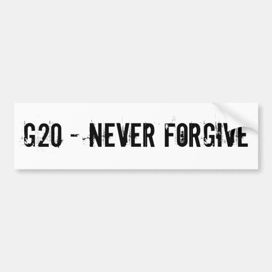 G20 BUMPERSTICKER (Voorkant)