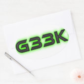 G33k Ovale sticker (Envelop)