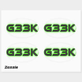 G33k Ovale sticker (Vel)