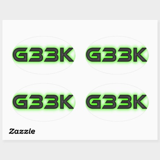 G33k Ovale sticker (Vel)
