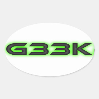G33k Ovale sticker