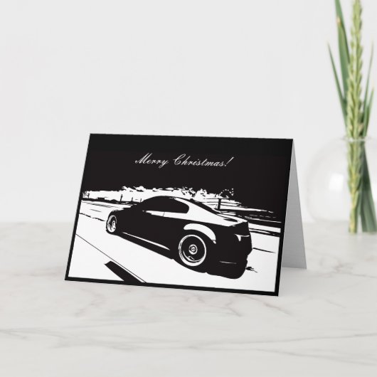 G35 Coupé Auto thema Kerst Kaart (Voorkant)