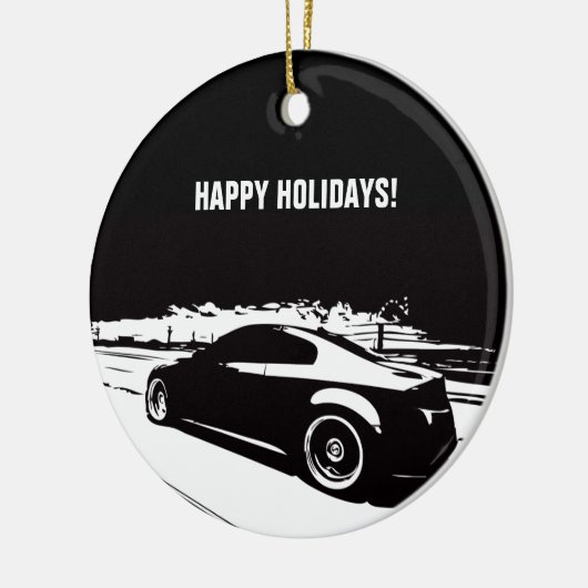 G35-coupe kerstversiering keramisch ornament (Links)