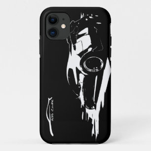 G35 Coupé rollende shot met wit silhouetlogo Case-Mate iPhone Case