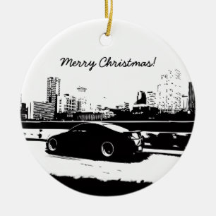 G35 Coupe Rolling shot kerstversiering Keramisch Ornament