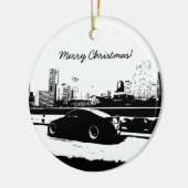 G35 Coupe Rolling shot kerstversiering Keramisch Ornament (Links)