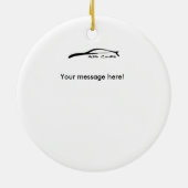 G35 Coupe Rolling shot kerstversiering Keramisch Ornament (Achterkant)