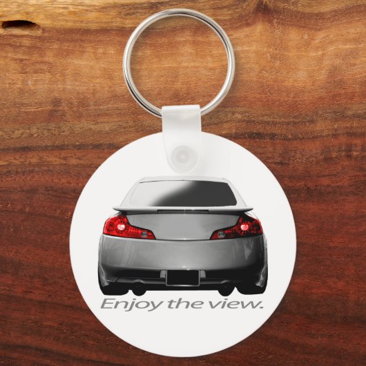 G35 "Geniet van het uitzicht." Sleutelhanger (Voorkant)