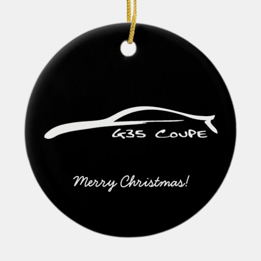 G35 kerstversiering met coupe keramisch ornament (Voorkant)