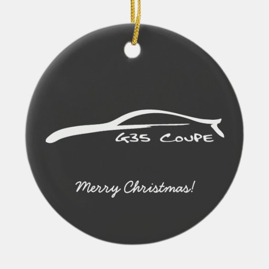 G35 kerstversiering met coupe keramisch ornament (Voorkant)