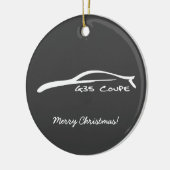 G35 kerstversiering met coupe keramisch ornament (Links)