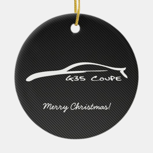 G35 kerstversiering met coupe keramisch ornament (Voorkant)