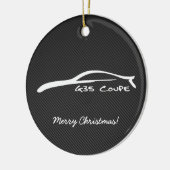 G35 kerstversiering met coupe keramisch ornament (Links)
