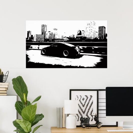 G35 Rolling van coupes Poster (Thuiskantoor)