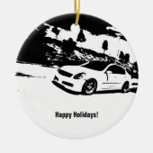 G35 Sedan-kerstversiering Keramisch Ornament (Voorkant)