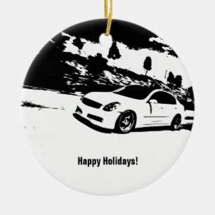 G35 Sedan-kerstversiering Keramisch Ornament